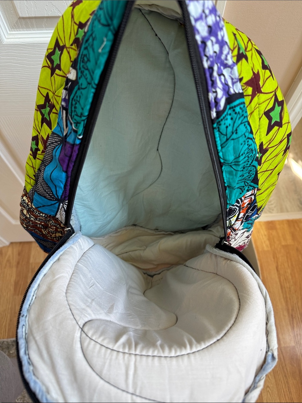 Colorful Patchwork cotton Backpack - Picture 6 of 6